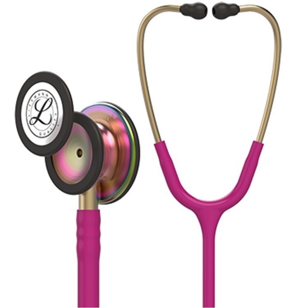 3M Littmann Classic II Monitoring Stethoscope Rainbow Finish Raspberry … - Picture 3 of 9